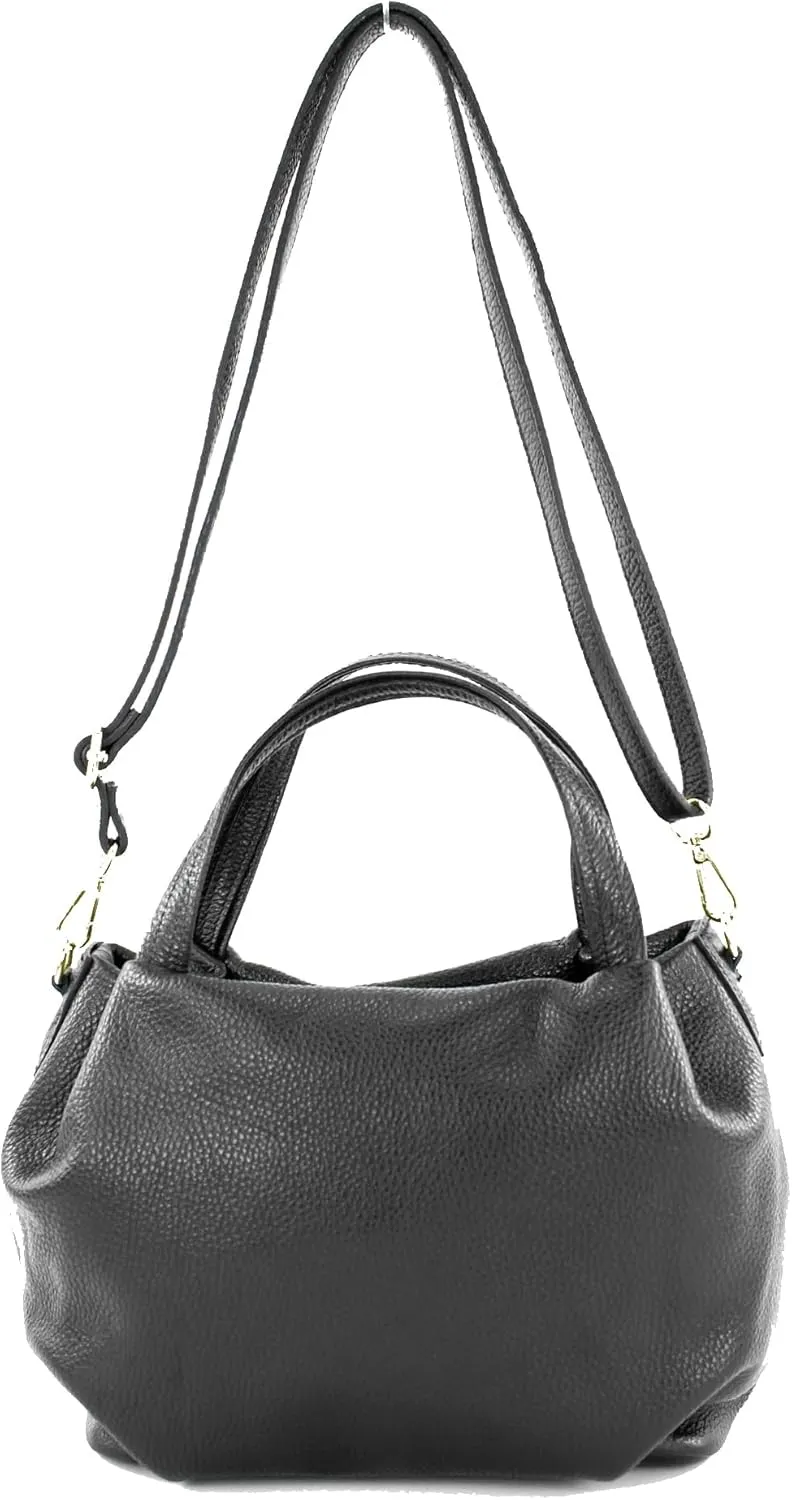 T218 - italian women's small handle bag made of leather