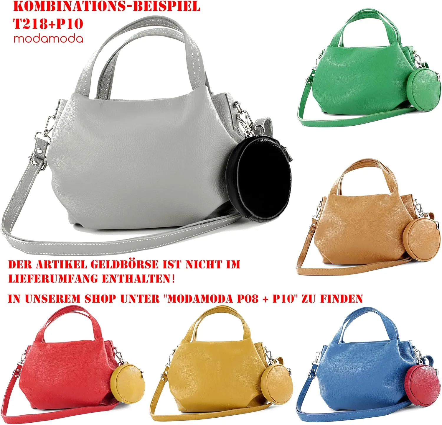 T218 - italian women's small handle bag made of leather
