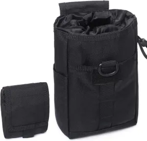 Tactical Molle Dump Pouch Folding Drawstring Magazine Ammo Pouch Military Utility Belt Pouch
