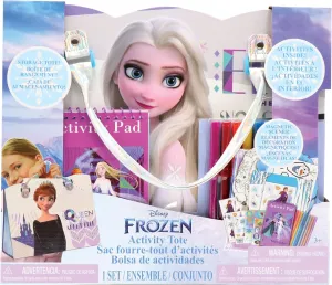 Tara Toys Frozen 2 Enchanted Activity Tote - Ultimate Princess Adventure Bag with Coloring Books, Stickers, and Craft Supplies, Travel-Friendly Holiday Gift for Little and Imaginative Artists, Ages 3 