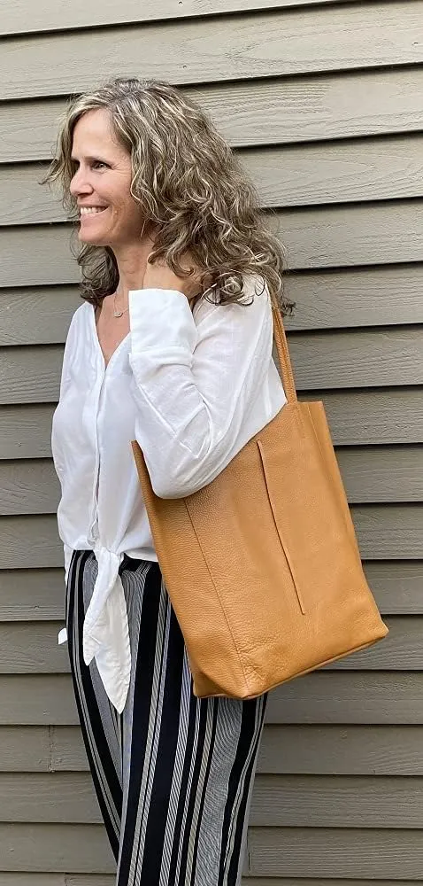 Taylor Tote Shoulder Bag Soft Italian Leather