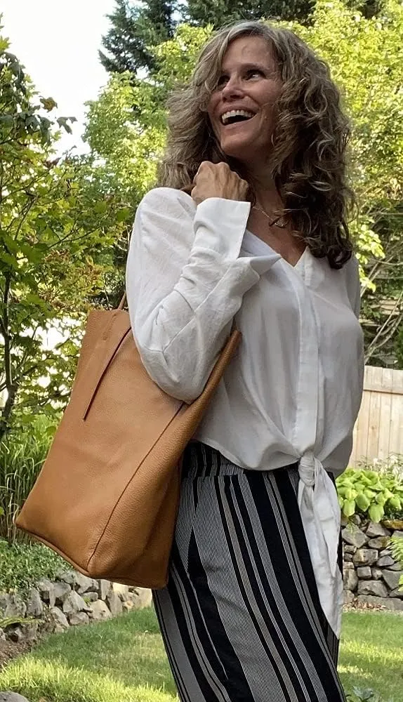 Taylor Tote Shoulder Bag Soft Italian Leather