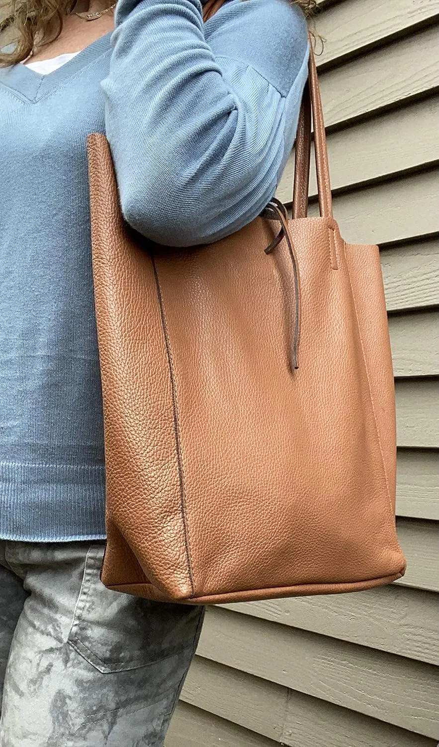 Taylor Tote Shoulder Bag Soft Italian Leather
