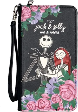 TCB Creations Classic Sally and Jack Now And Forever Zip Around Women's Hand Purse Clutch Wallet
