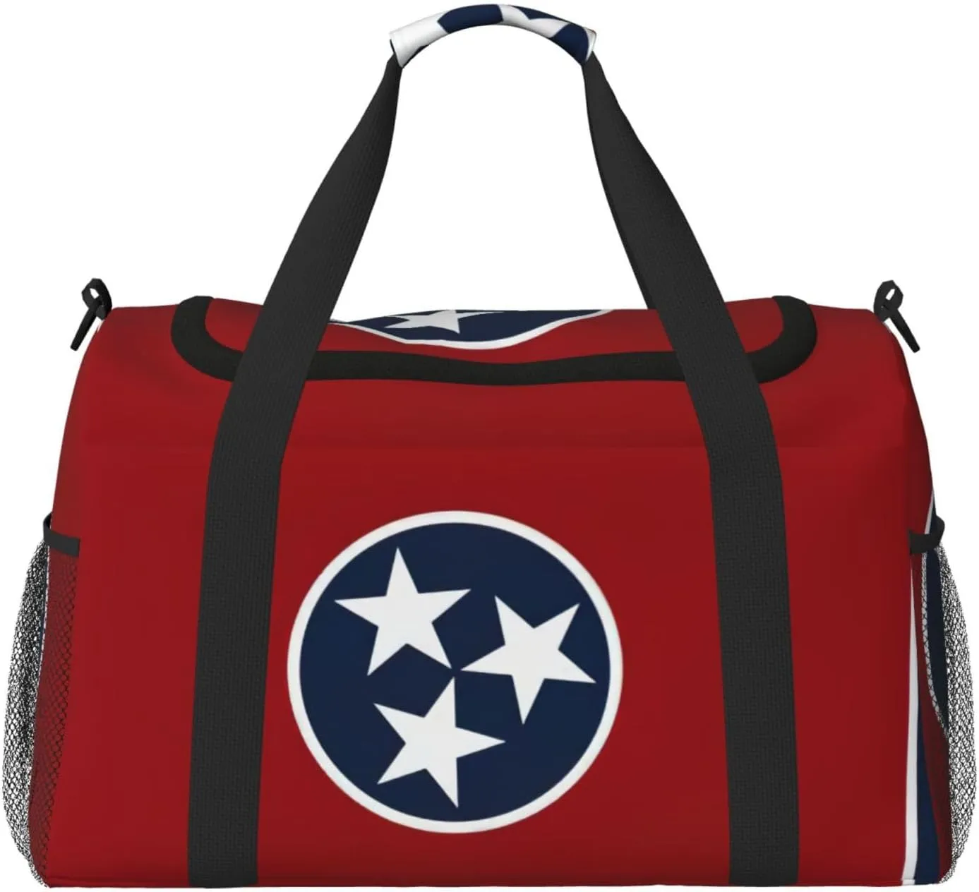 Tennessee state flag print Carry on Luggage for Women Men Shoulder Weekender Crossbody Bag for Yoga Travel Must Haves