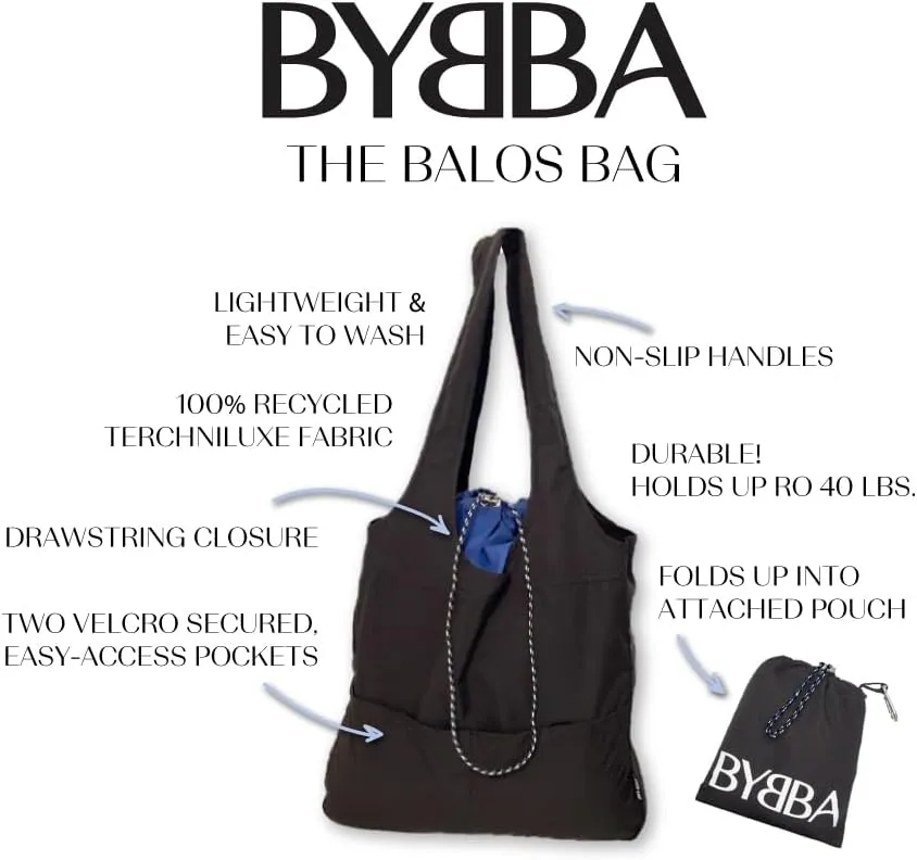 The Balos, Eco-Friendly, Foldaway, Drawstring Shopping Bag - Stylish, Lightweight, Reusable Tote for Every Occasion