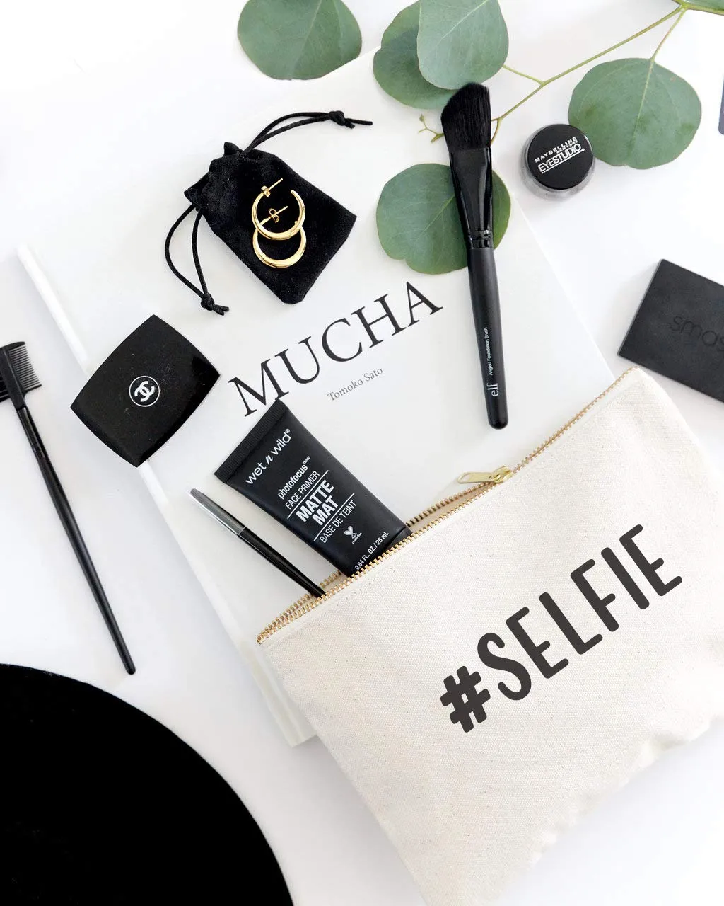 The Cotton & Canvas Co. #SELFIE Cosmetic Bag and Travel Make Up Pouch