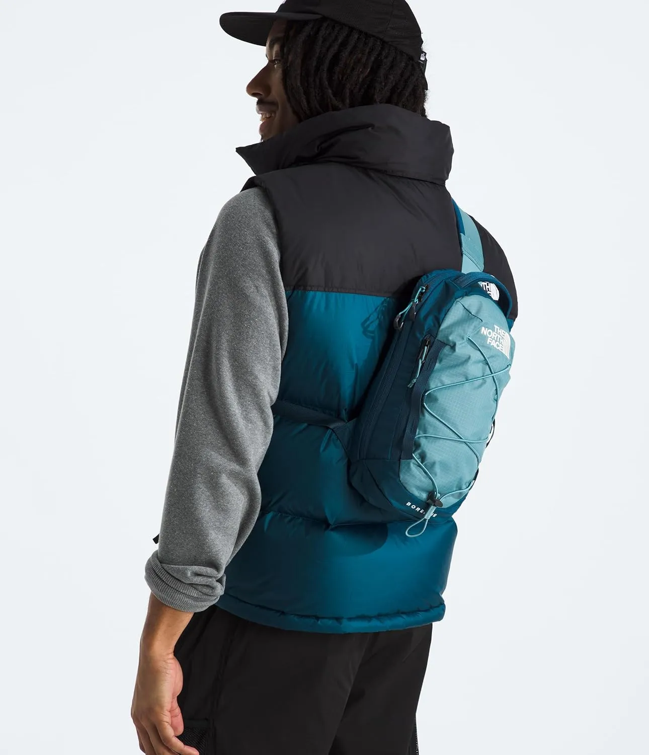 THE NORTH FACE Borealis Sling Bag, Algae Blue/Midnight Petrol, One Size