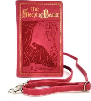 The Sleeping Beauty Vintage Pink Book Clutch Crossbody Bag
