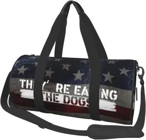 They'Re Eating The Dogs Duffel Bag Gym Bag Travel Sports Tote Large Foldable Beach Swim Yoga0
