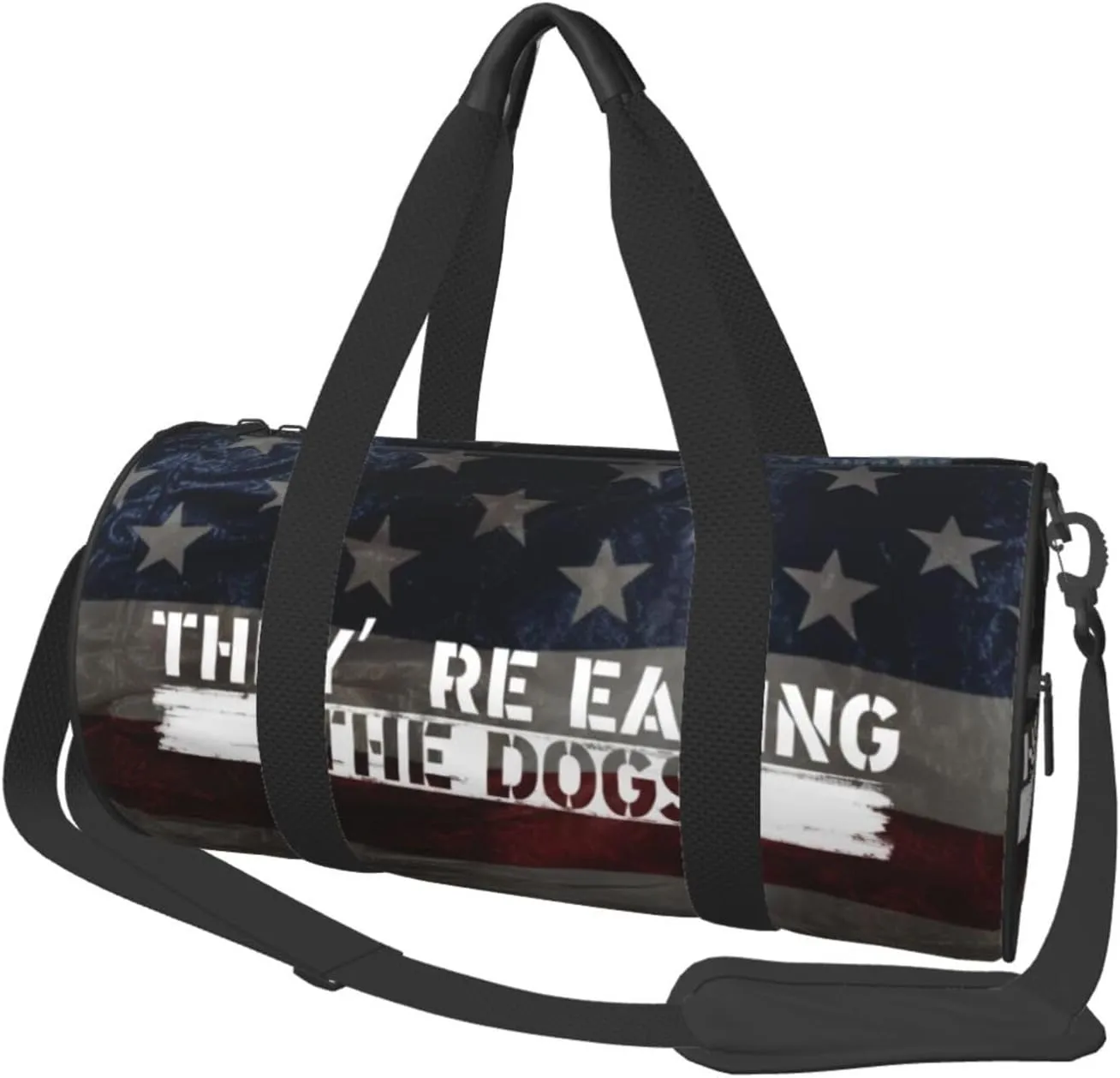 They'Re Eating The Dogs Duffel Bag Gym Bag Travel Sports Tote Large Foldable Beach Swim Yoga0