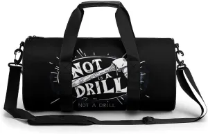 This Is Not A Drill Novelty Large Duffel Bag Lightweight Gym Bag Travel Tote Bags