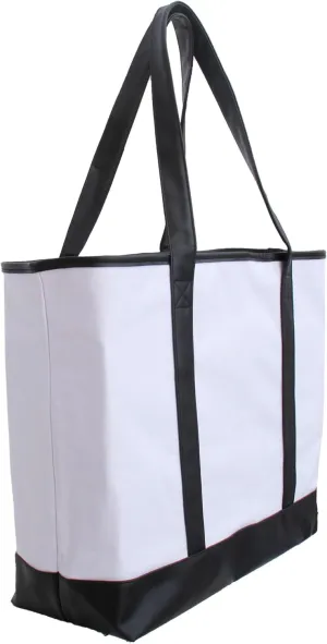Threadart Extra Large Canvas Tote Bag - 22"x16"x6" - 14 oz Canvas - Shopping, Beach, Getaways, Gifts