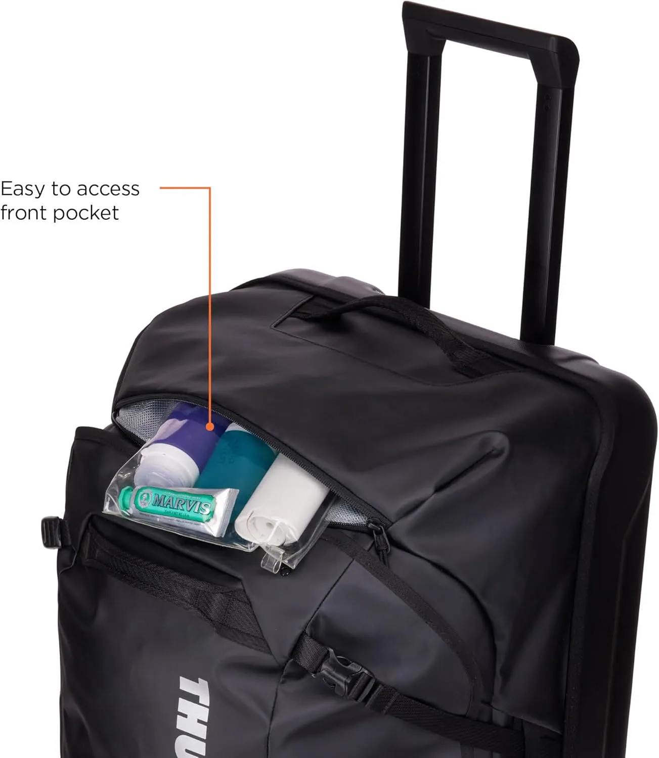 Thule Chasm Wheeled Duffel Suitcase, Black