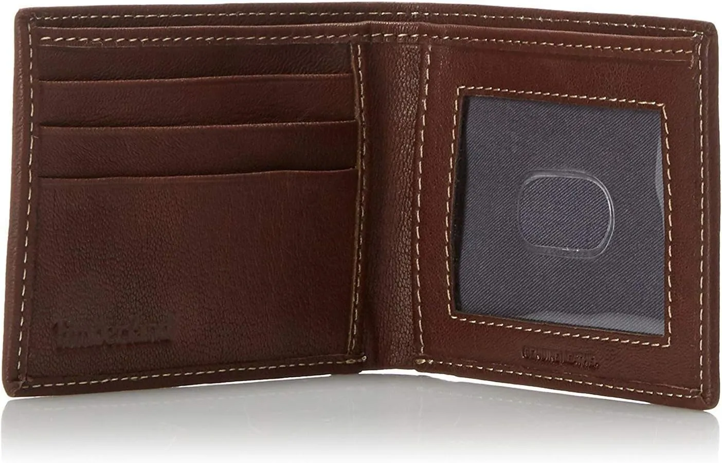 Timberland Men's Blix Slimfold Leather Wallet, Brown, One Size