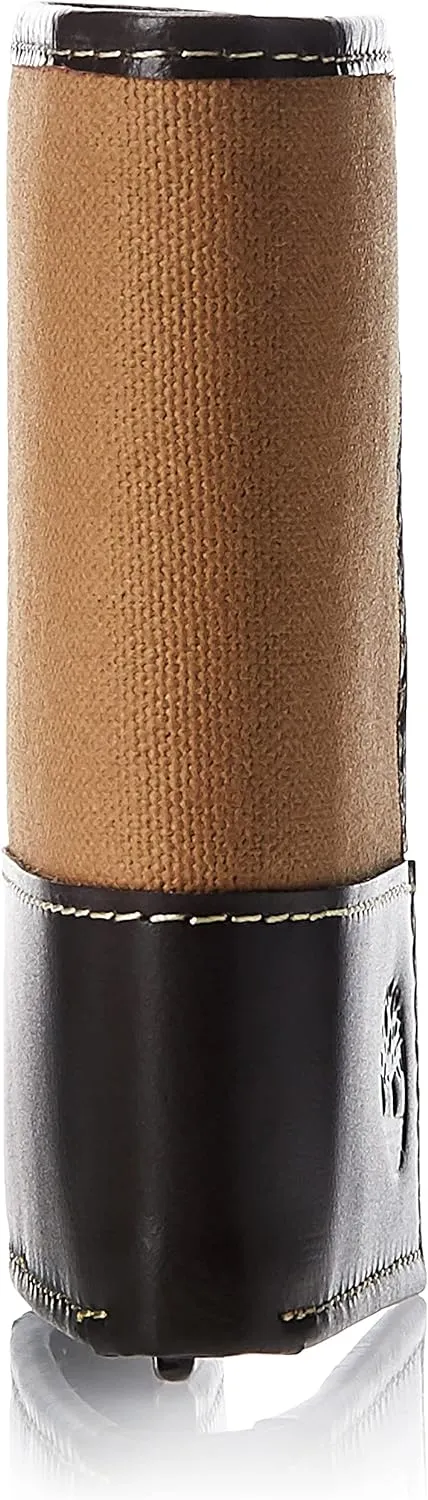 Timberland mens Canvas & Leather Trifold Wallet, Khaki, One Size US