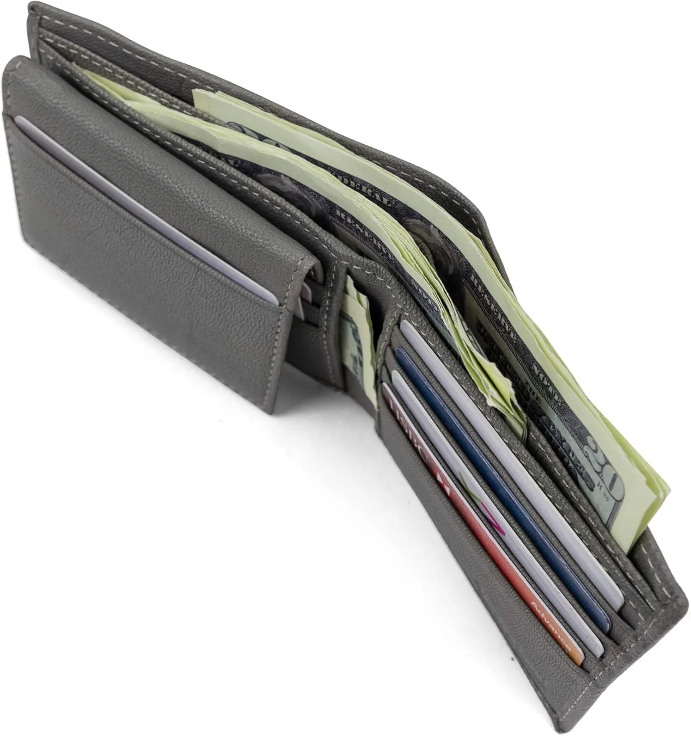 Timberland Men's Leather Passcase Security RFID Wallet, Charcoal, One Size