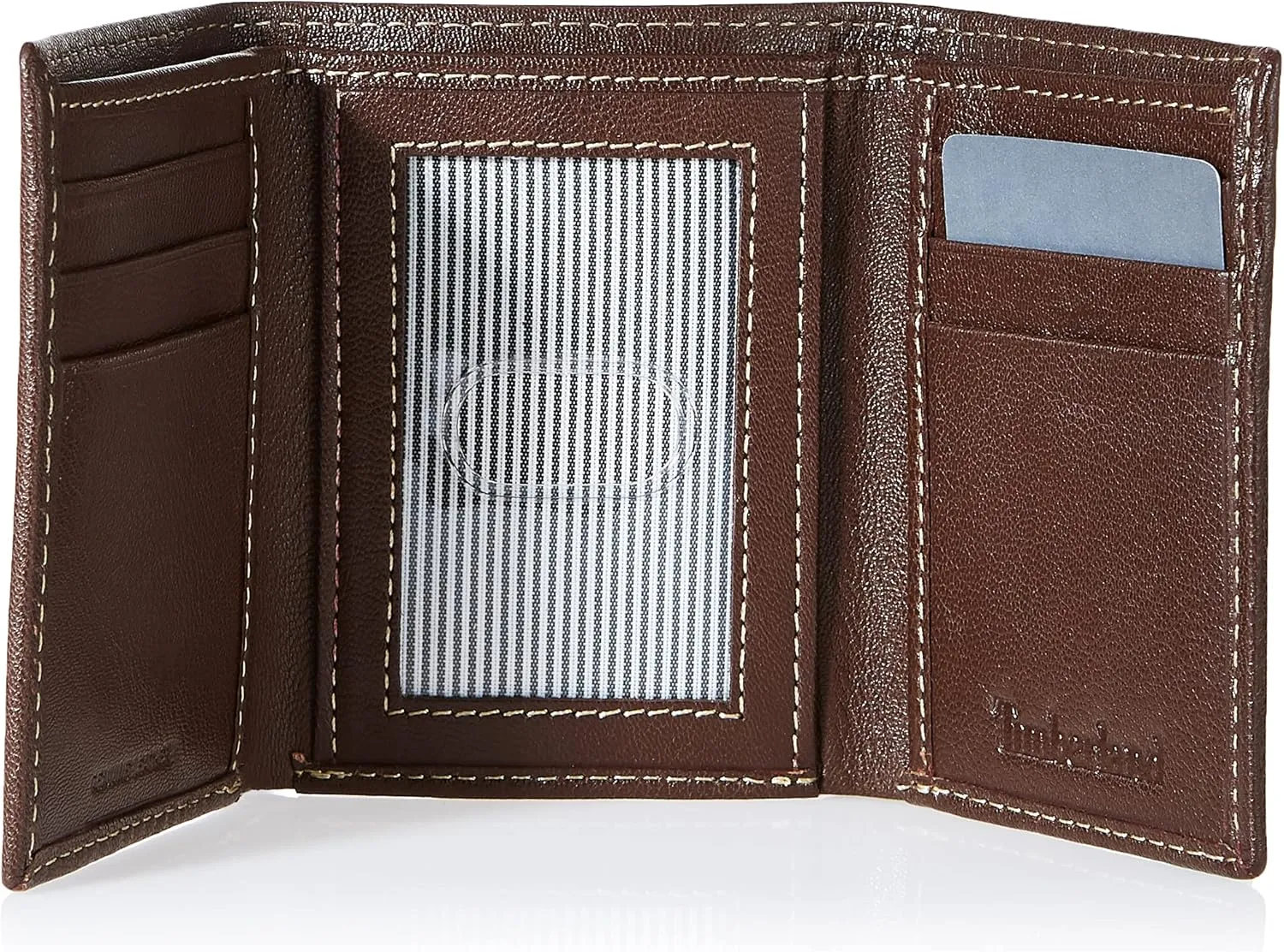 Timberland Men's Leather Trifold Wallet With Id Window, Brown (Blix), One Size