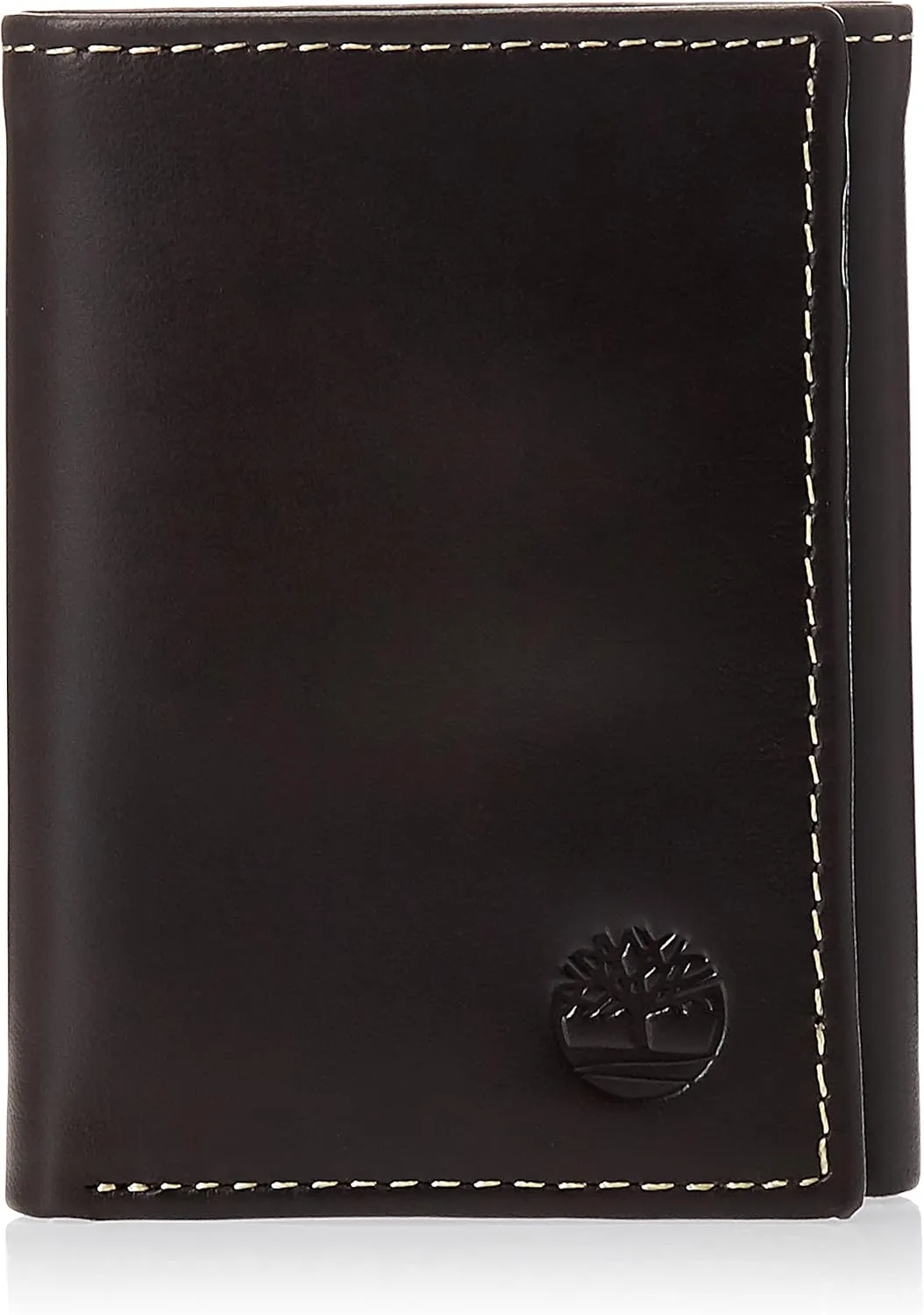 Timberland Men's Leather Trifold Wallet with Id Window, Brown (Cloudy), One Size