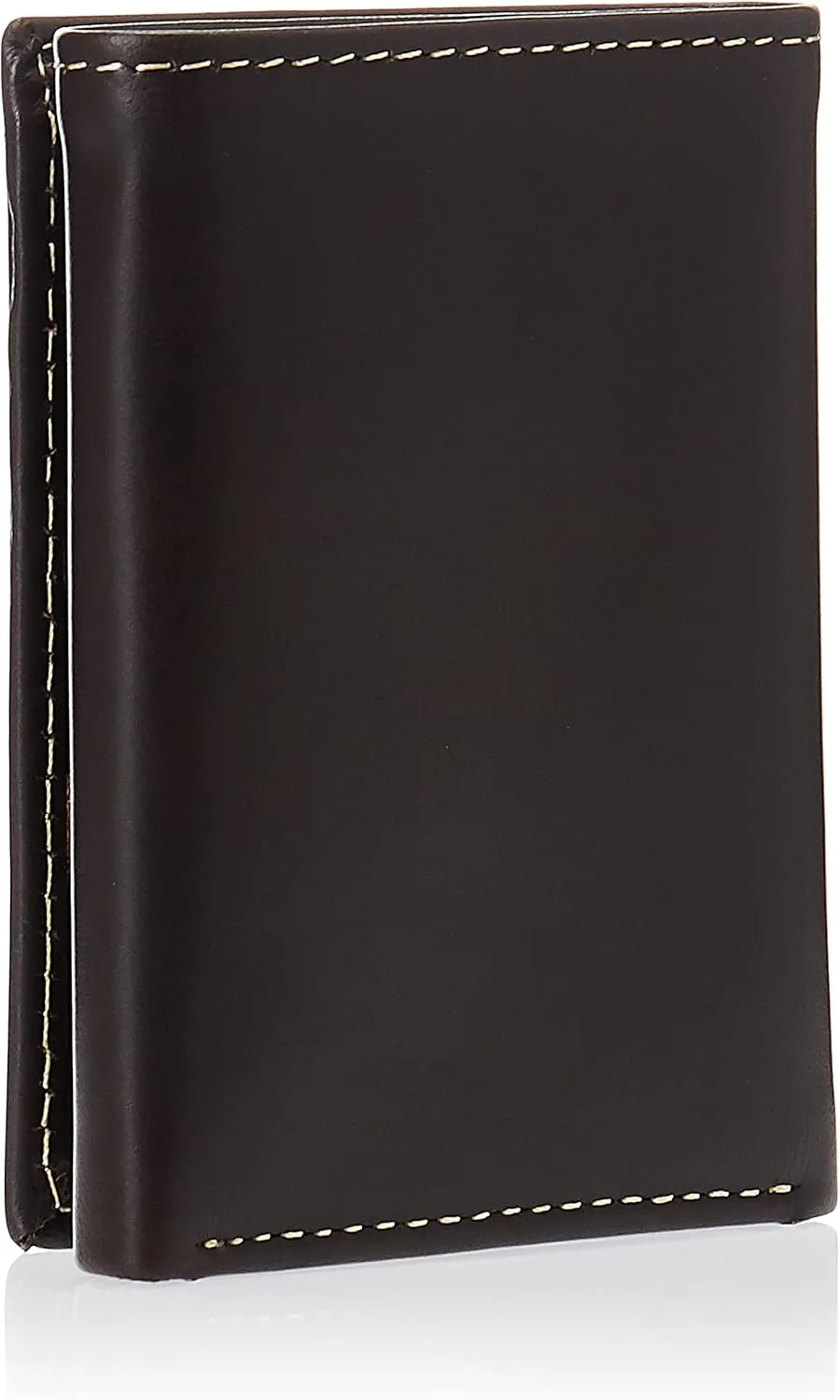 Timberland Men's Leather Trifold Wallet with Id Window, Brown (Cloudy), One Size