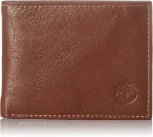 Timberland Men's Wellington Leather RFID Bifold Commuter Security Wallet