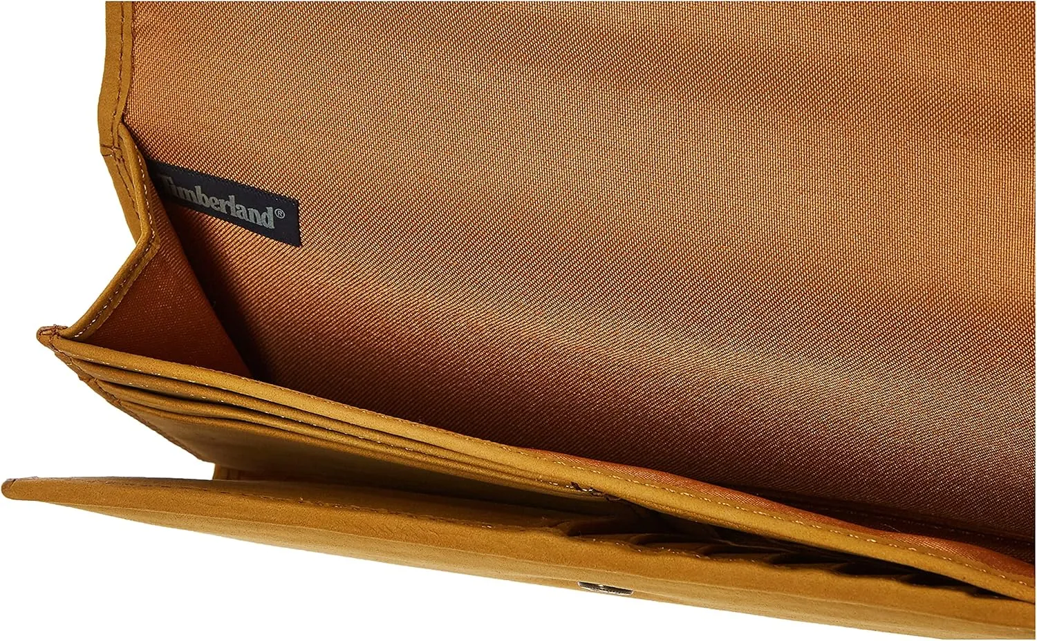 Timberland Women's Leather RFID Flap Wallet Clutch Organizer, Wheat (Nubuck), One Size