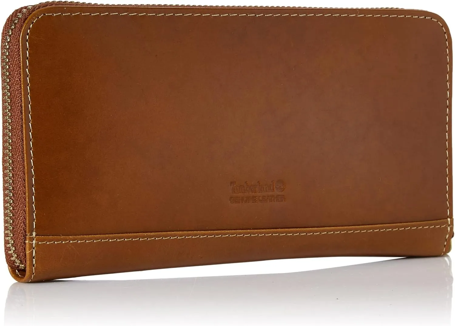 Timberland Women's Leather RFID Zip Around Wallet Clutch with Wristlet Strap
