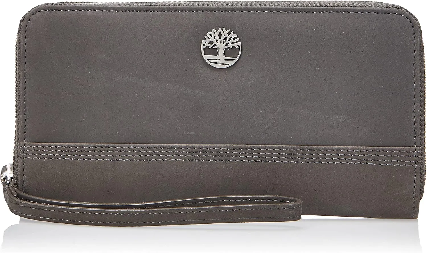 Timberland Women's Leather RFID Zip Around Wallet Clutch with Wristlet Strap