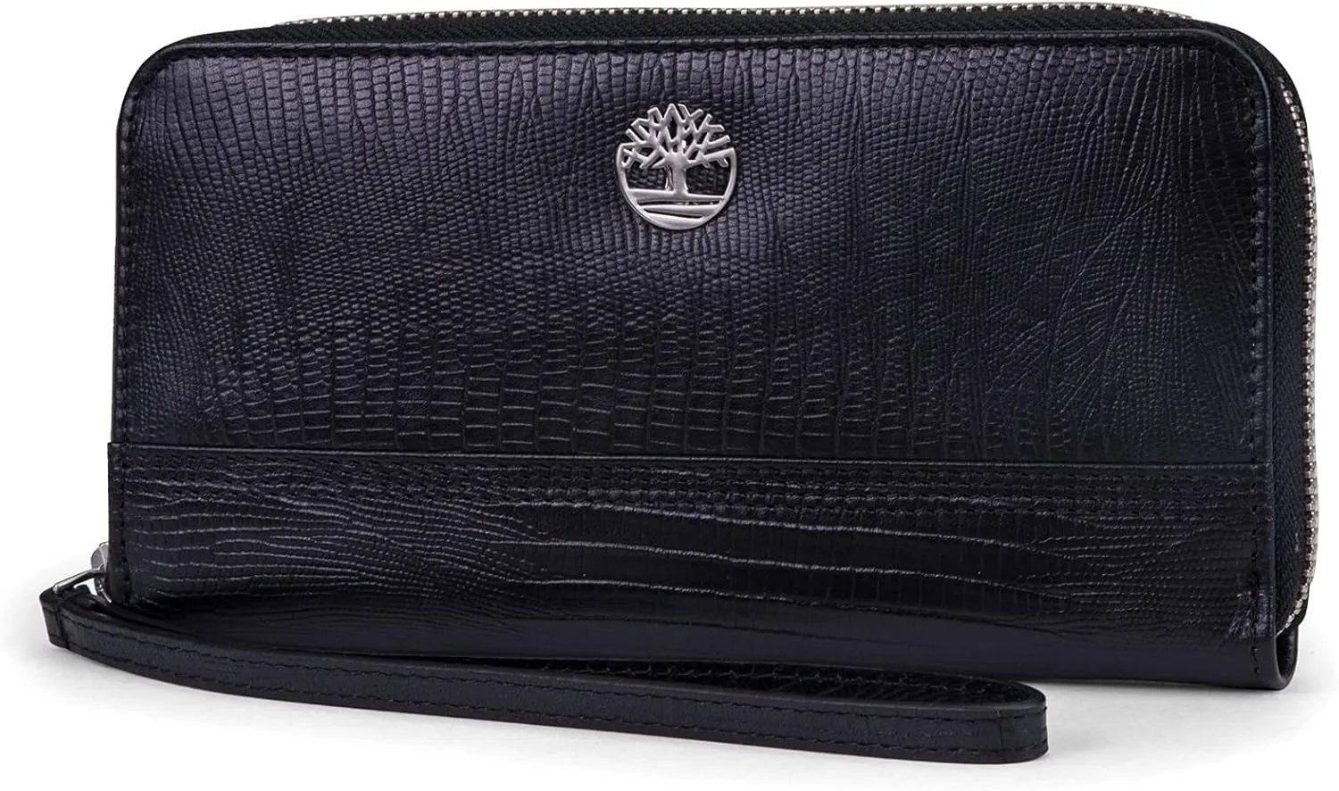 Timberland Women's Leather RFID Zip Around Wallet Clutch with Wristlet Strap