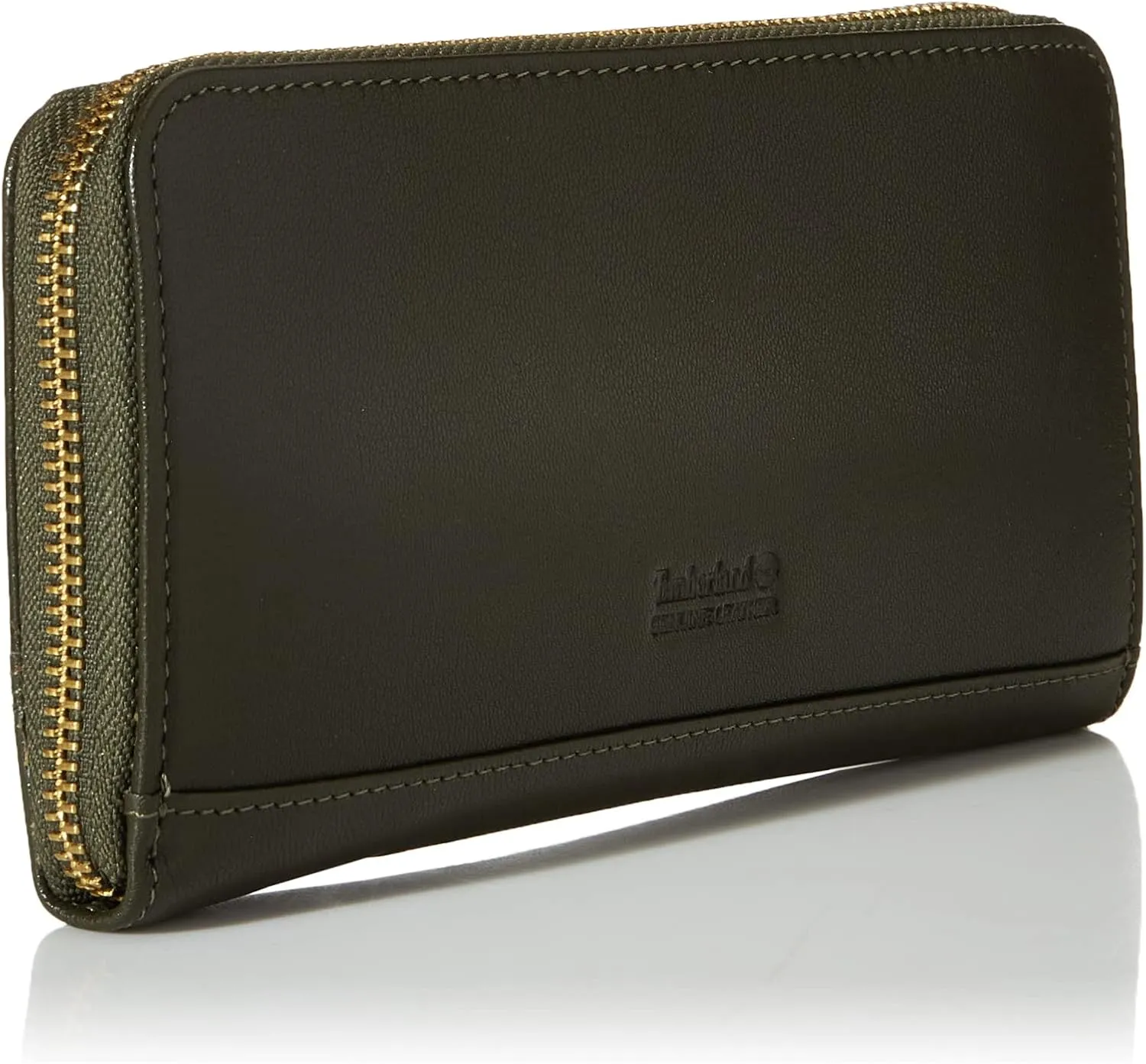 Timberland Women's Leather RFID Zip Around Wallet Clutch with Wristlet Strap