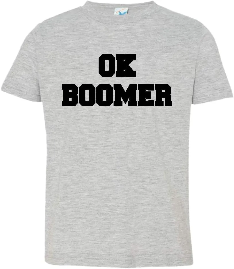 Toddler OK Boomer Distressed Climate #okboomer Global Warming Tee
