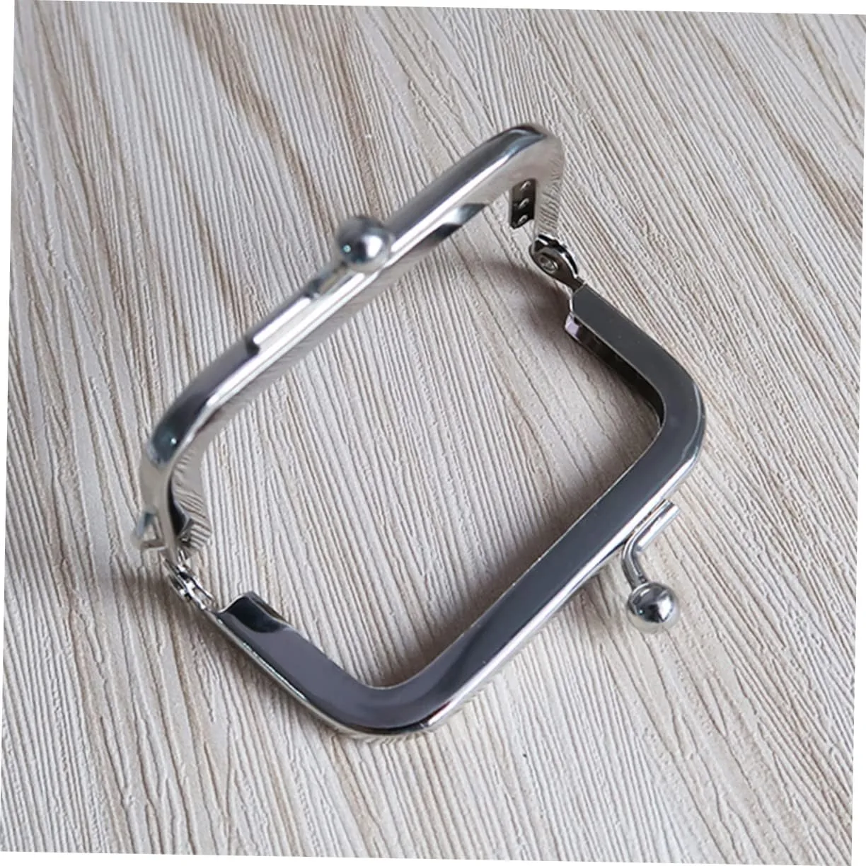 Tofficu 3pcs 8.5cm Square Embossed Purse Frame for Clutch Bag Metal Buckle Closure Bag Making Accessory