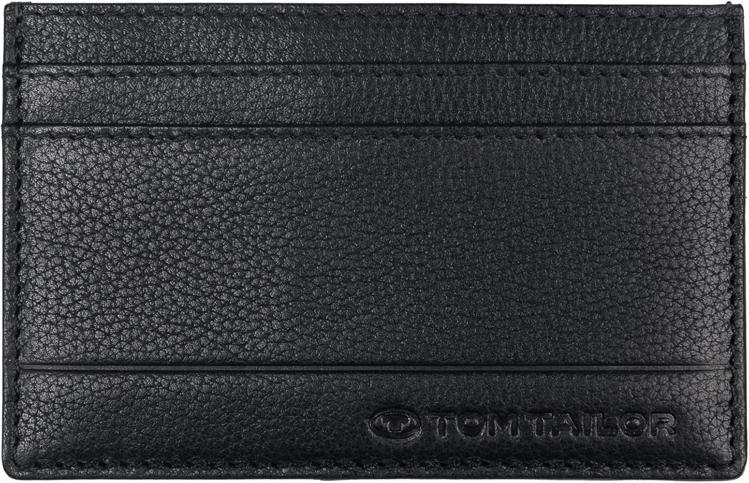 TOM TAILOR Bela Men's Credit Card Holder RFID Leather Small Black, black, S
