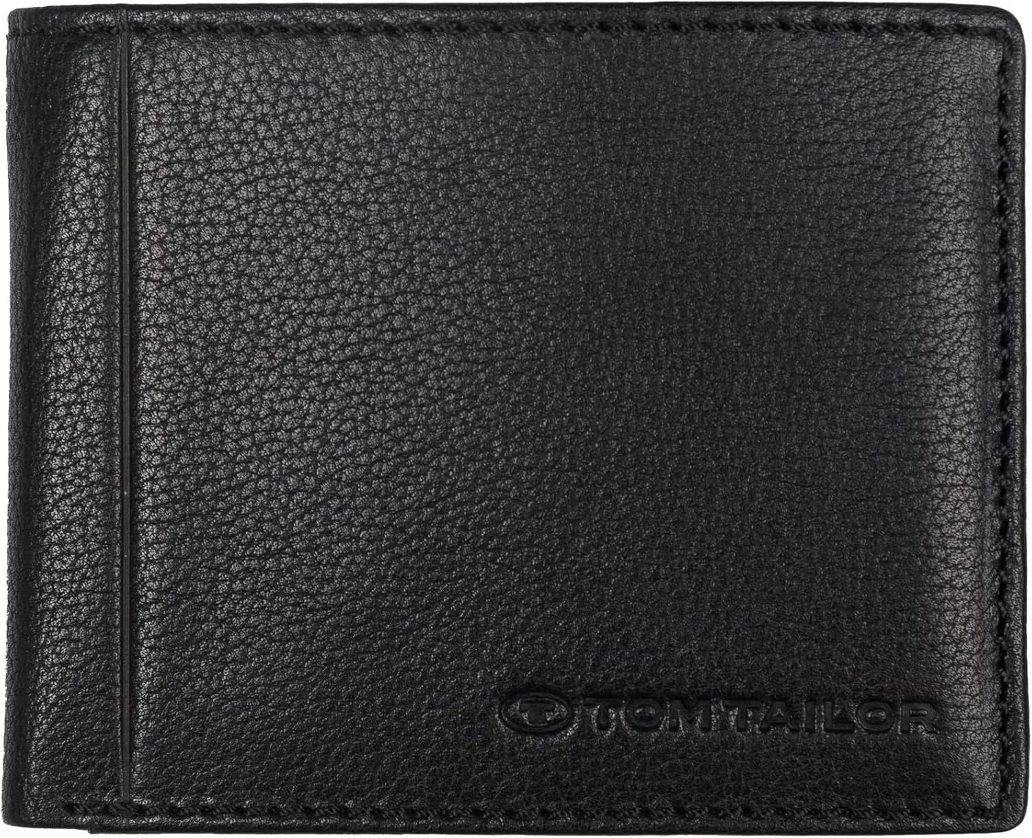 TOM TAILOR Bela Men's Wallet Small Landscape Format RFID Leather Small Black, black, S