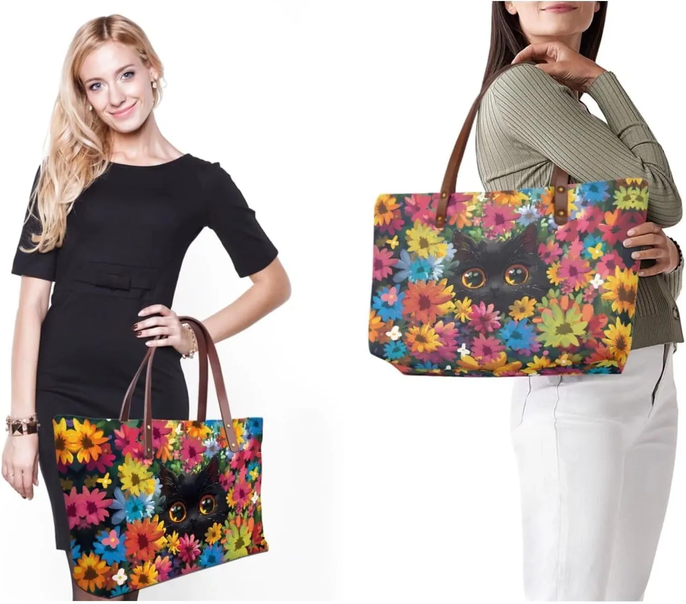 Tote Bag and Wallet Set for Women Handbags with Matching Wallets Satchel Purse 2PCS Clutch Purse for Outdoor