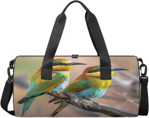 Travel Duffel Bag Cut Hummingbird Sports Gym Bag for Womens Mens, Waterproof Weekend Overnight Bag Lightweight Carry on Bag for Airplanes Yoga Dance Beach Swim Hospital Holdalls,A-1092