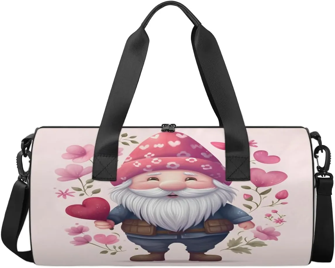 Travel Duffel Bag Dwarf Flower Sports Gym Bag for Womens Mens, Waterproof Weekend Overnight Bag Lightweight Carry on Bag for Airplanes Yoga Dance Beach Swim Hospital Holdalls,A-408