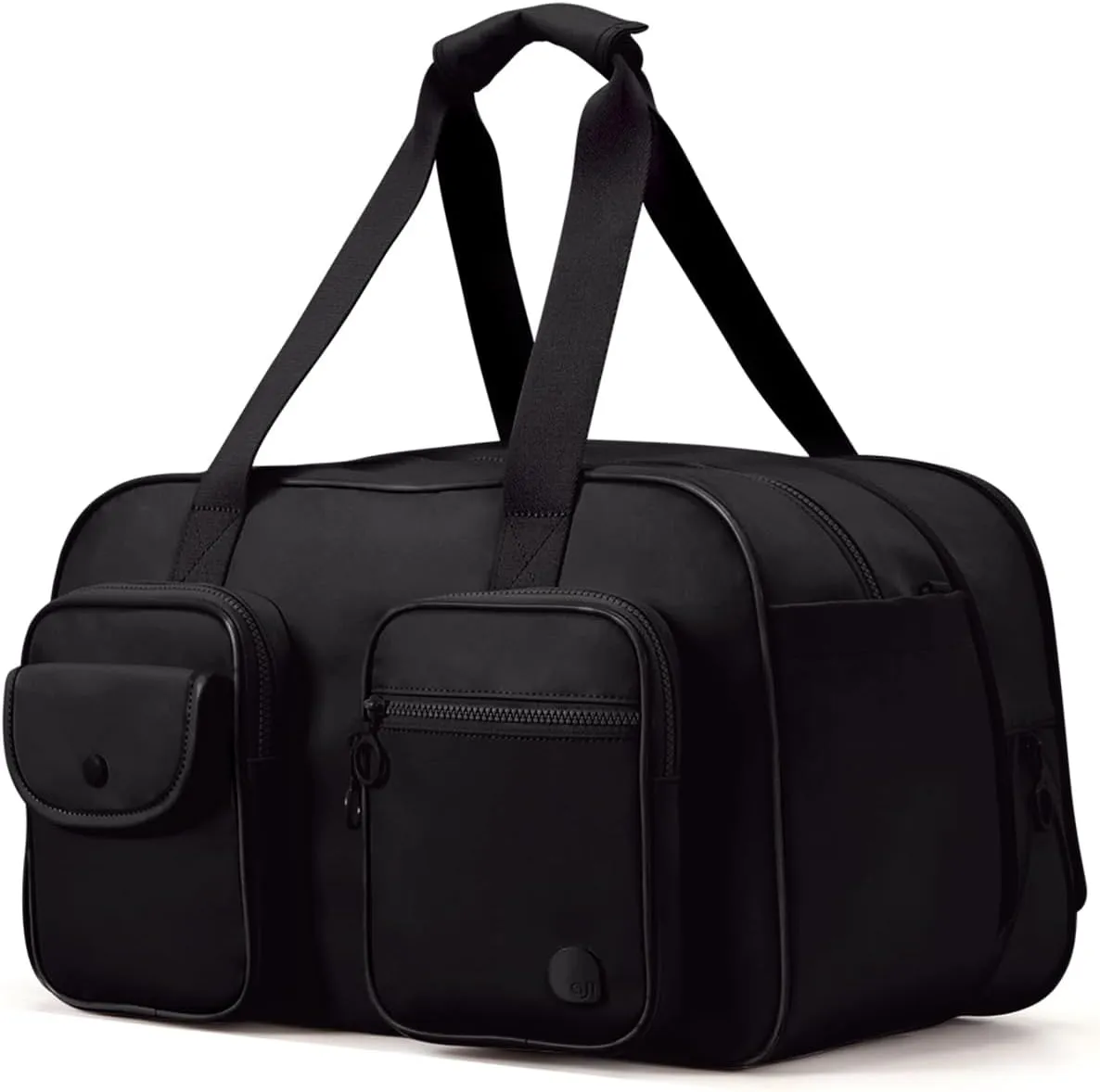 Travel Duffel Bag, Expandable Black Duffle Bag for Travel with Wet Pocket, Carry on Weekender Bags for Men Women, Large Capacity & Water Resistant Gym Duffel Bag Sport bag (Plus)