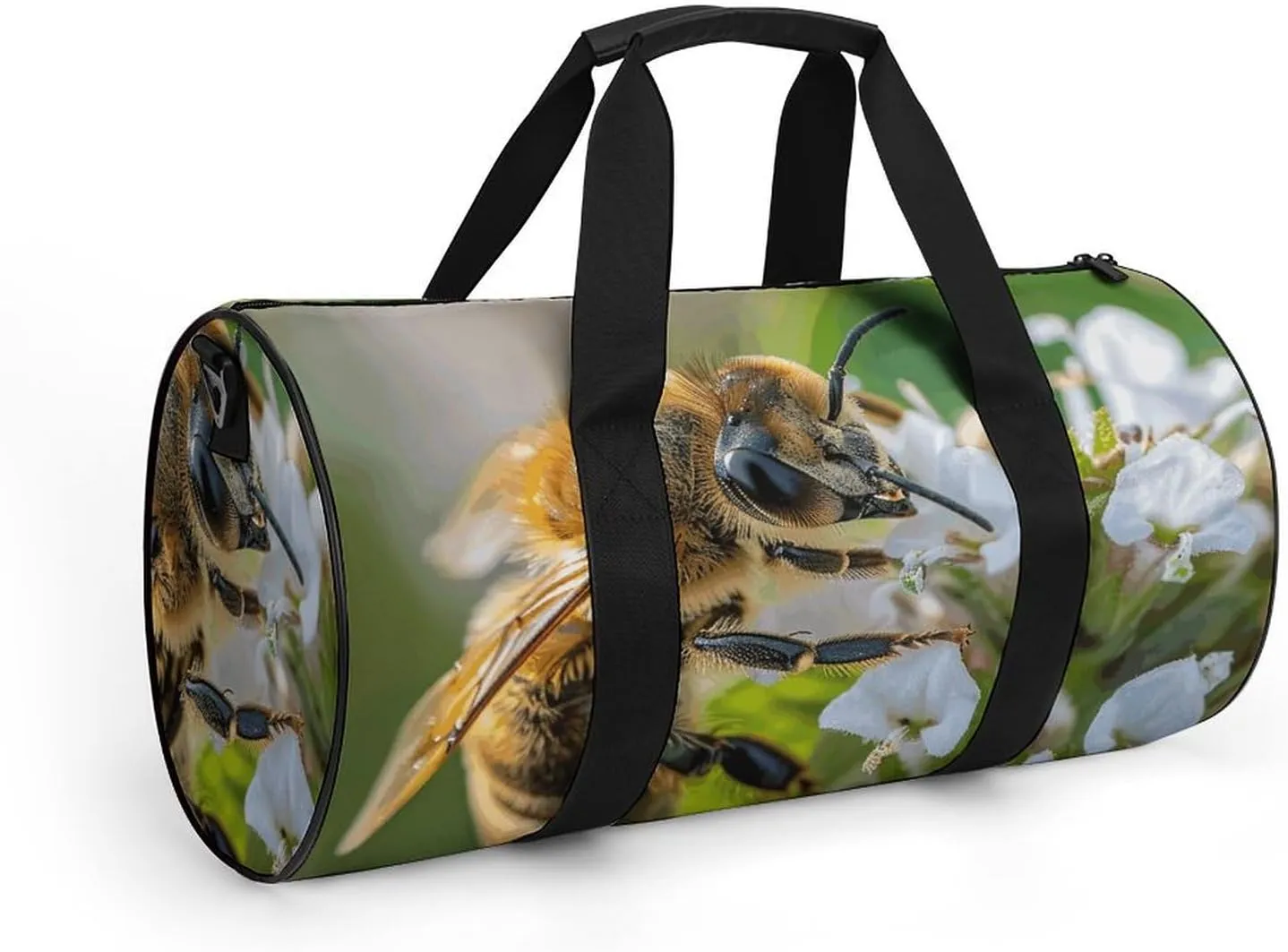 Travel Duffel Bag for Men And Women,A Curious Bee Waterproof Sports Fitness Bag Portable Travel Duffel Bag