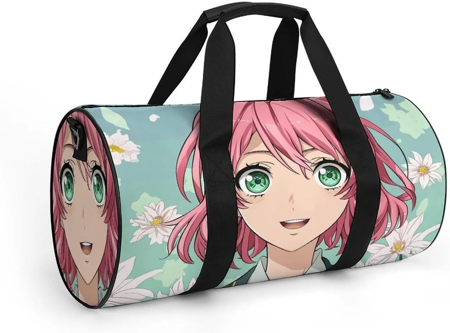 Travel Duffel Bag for Men And Women,Anime Girl Image Waterproof Sports Fitness Bag Portable Travel Duffel Bag