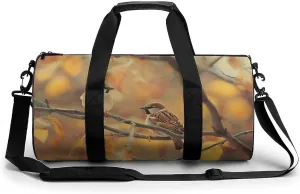Travel Duffel Bag for Men And Women,Birds Lower Their Heads Waterproof Sports Fitness Bag Portable Travel Duffel Bag