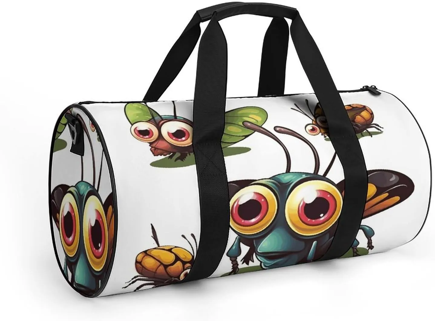 Travel Duffel Bag for Men And Women,Cartoon Insect Waterproof Sports Fitness Bag Portable Travel Duffel Bag
