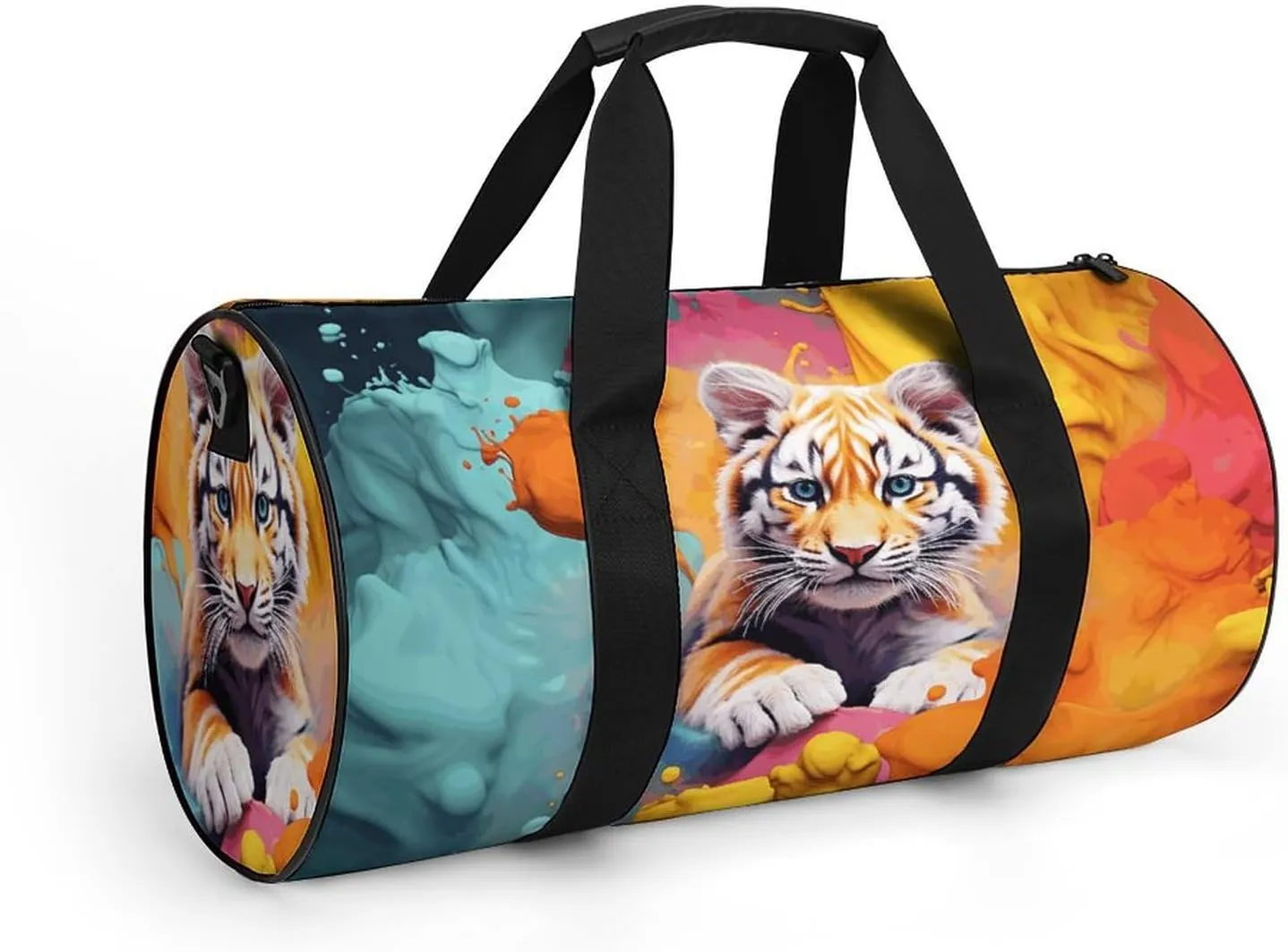 Travel Duffel Bag for Men And Women,Color Animation Waterproof Sports Fitness Bag Portable Travel Duffel Bag