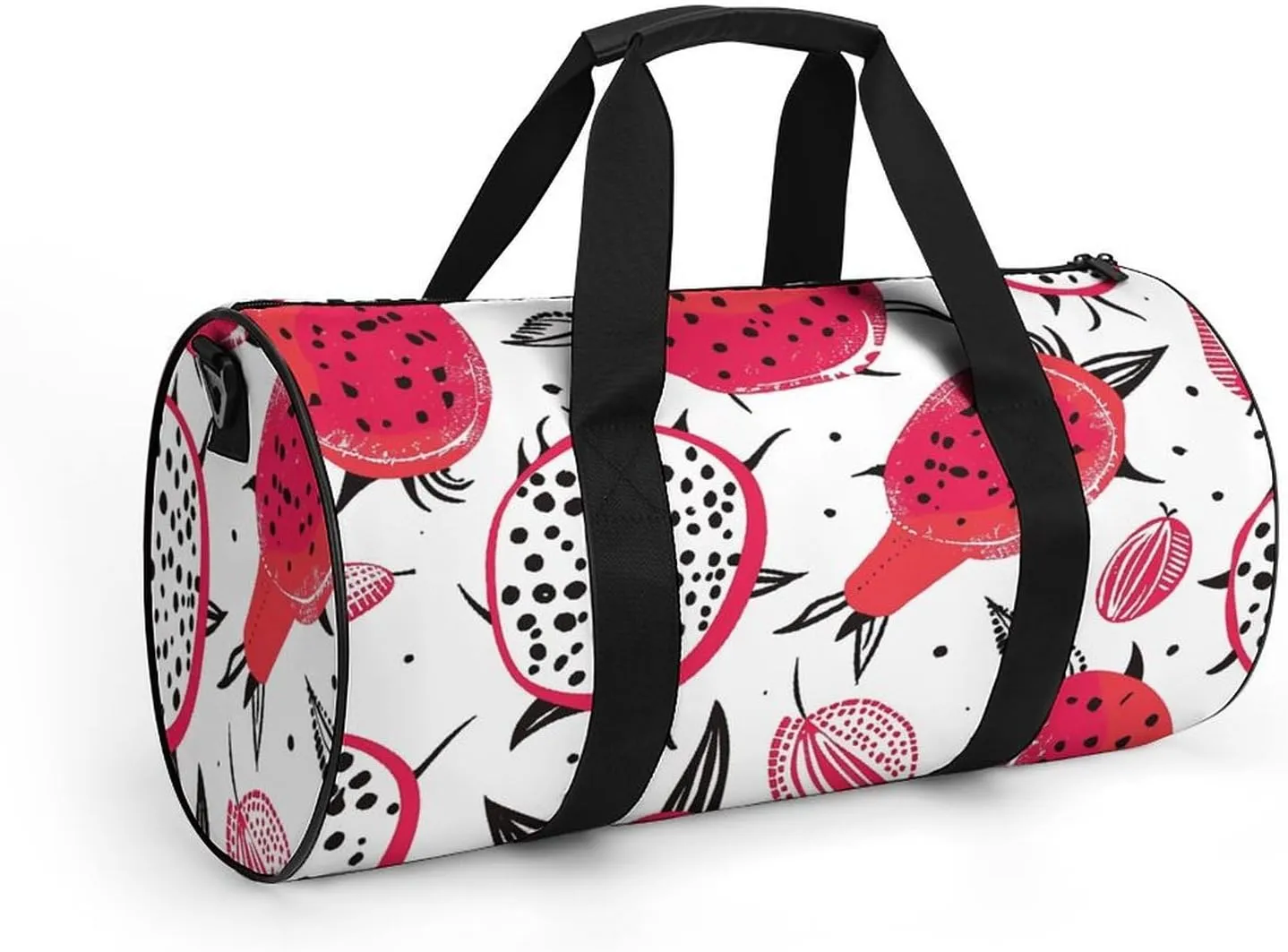 Travel Duffel Bag for Men And Women,Dragon Fruit Pattern Waterproof Sports Fitness Bag Portable Travel Duffel Bag