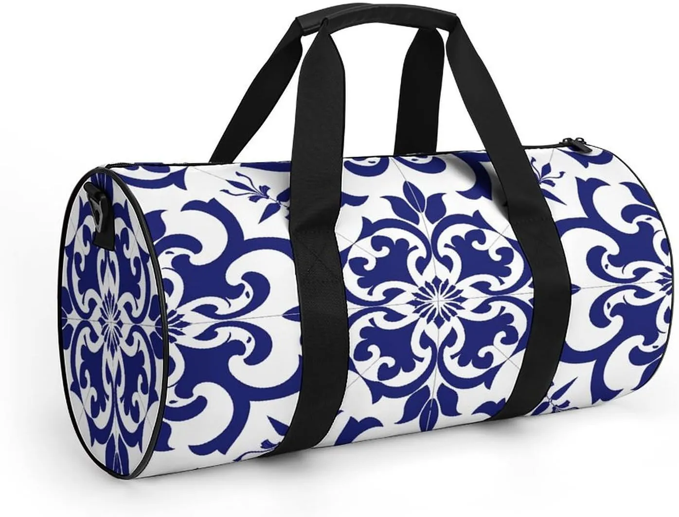 Travel Duffel Bag for Men And Women,Floral Decorative Style Waterproof Sports Fitness Bag Portable Travel Duffel Bag