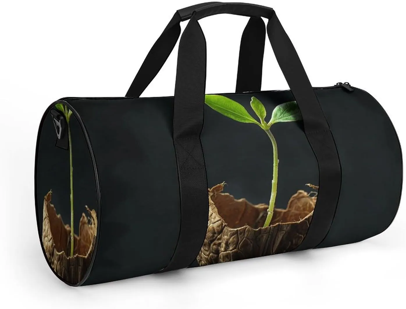 Travel Duffel Bag for Men And Women,Green Shoots Growing Waterproof Sports Fitness Bag Portable Travel Duffel Bag
