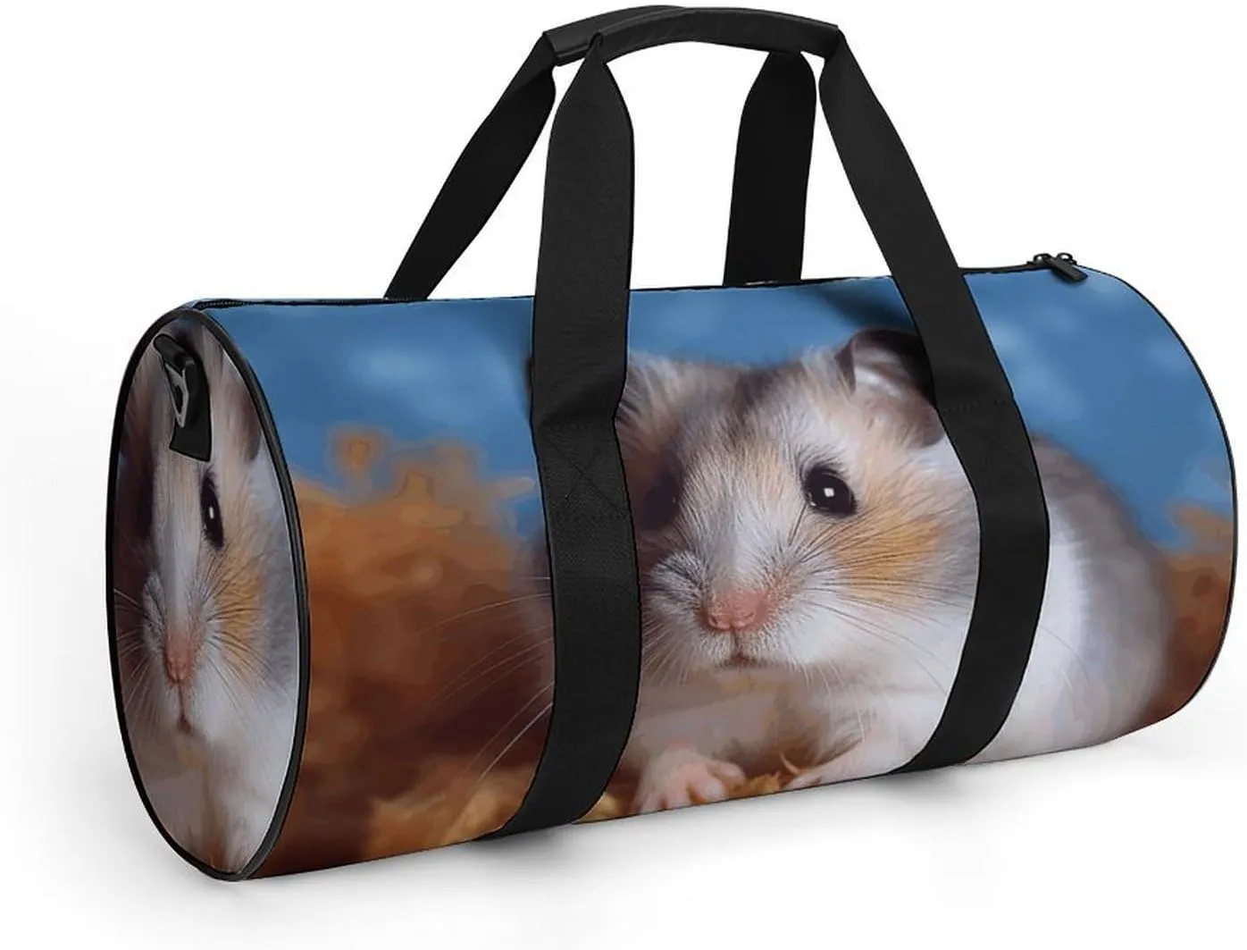 Travel Duffel Bag for Men And Women,Hamster Waterproof Sports Fitness Bag Portable Travel Duffel Bag, 17.7in/9in/9in