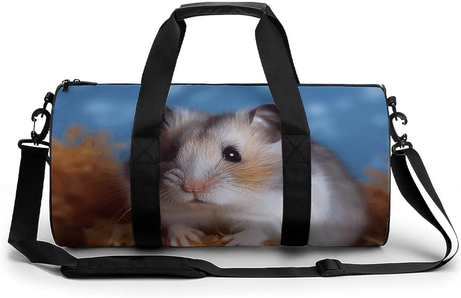 Travel Duffel Bag for Men And Women,Hamster Waterproof Sports Fitness Bag Portable Travel Duffel Bag, 17.7in/9in/9in
