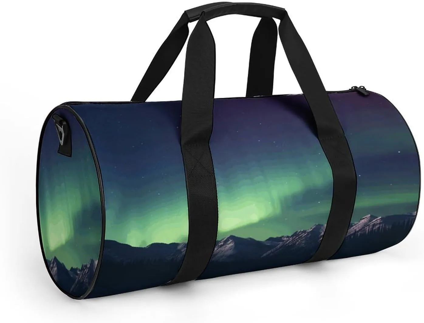 Travel Duffel Bag for Men And Women,Northern Aurora Night Waterproof Sports Fitness Bag Portable Travel Duffel Bag