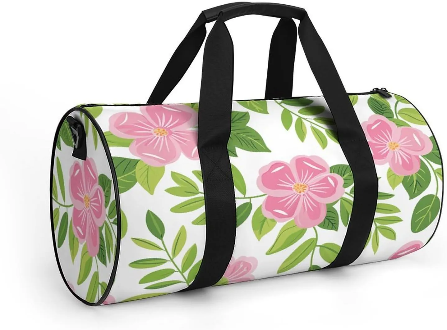 Travel Duffel Bag for Men And Women,Simple Line Flower Waterproof Sports Fitness Bag Portable Travel Duffel Bag